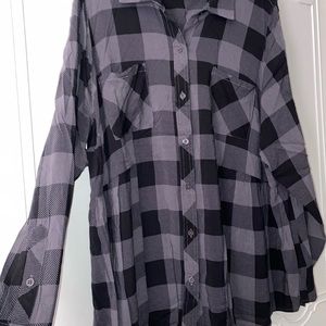 Torrid button up babydoll top